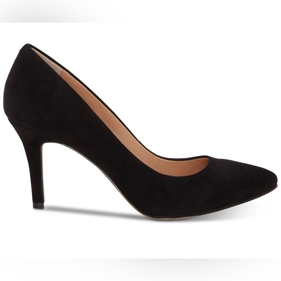 INC International Concepts Womens Zitah Leather Pointed Toe, Black - Picture 1 of 5